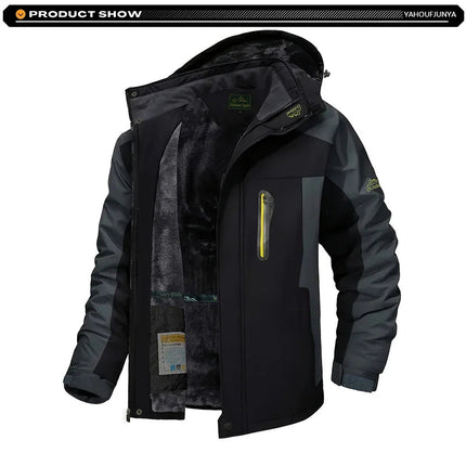 Jacket Men Waterproof Skiing Windbreaker Fleece Winter Outerwear - Jacket - MANTORS - Mad Fly Essentials