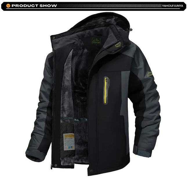 Jacket Men Waterproof Skiing Windbreaker Fleece Winter Outerwear - Jacket - MANTORS - Mad Fly Essentials