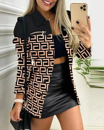 Jacket Women 3D Print Vintage Lightweight Outerwear - Jacket - Animal Unicorn - Mad Fly Essentials