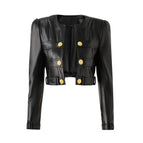 gold button jacket