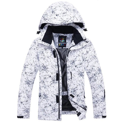 Jacket Women Pink Blue Marble Ski Outerwear - Jacket - ARCTIC QUEEN - Mad Fly Essentials