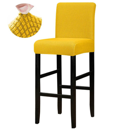 Jacquard Solid Bar Chair Cover Short Slipcover - Mad Fly Essentials