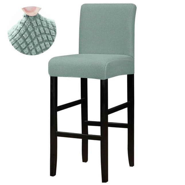 Jacquard Solid Bar Chair Cover Short Slipcover - Mad Fly Essentials