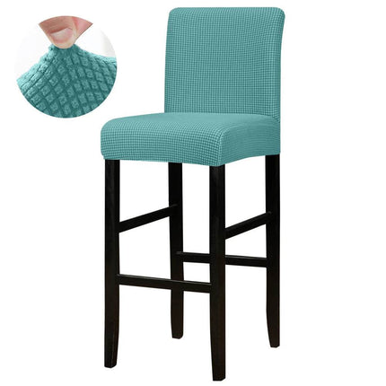 Jacquard Solid Bar Chair Cover Short Slipcover - Slipcover - WhiteRain - Mad Fly Essentials