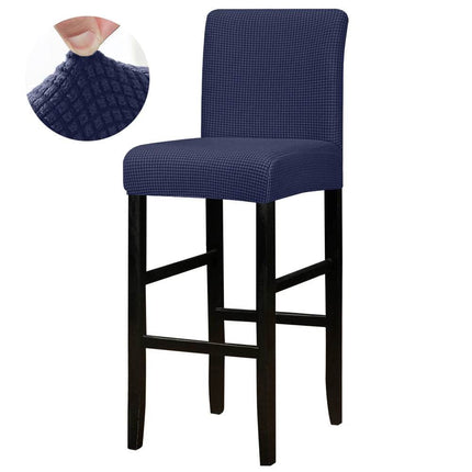 Jacquard Solid Bar Chair Cover Short Slipcover - Slipcover - WhiteRain - Mad Fly Essentials