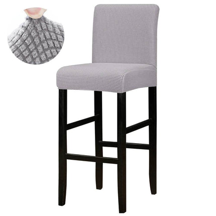 Jacquard Solid Bar Chair Cover Short Slipcover - Mad Fly Essentials