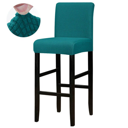 Jacquard Solid Bar Chair Cover Short Slipcover - Mad Fly Essentials