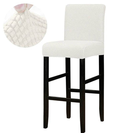 Jacquard Solid Bar Chair Cover Short Slipcover - Mad Fly Essentials