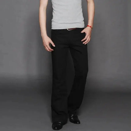 Jeans Men Blue - Grey Flared Boot Cut Pants - Jeans - Brother Wang - Mad Fly Essentials