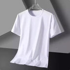 Pure white short t
