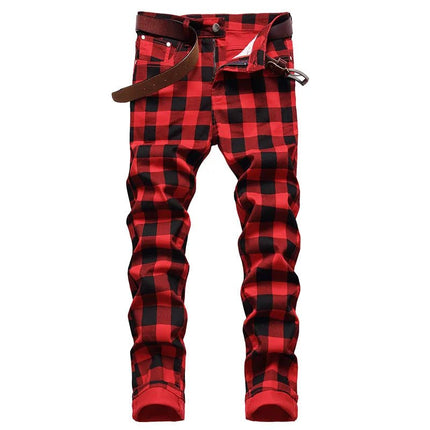 Jeans Men Spring Fashion 3D Graffiti Denim Pants - Jeans - Binsenfali - Mad Fly Essentials