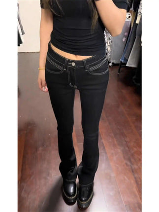 Jeans Women 2000s Cowboy Bootcut Flare Pants - Jeans - Matteobenni - Mad Fly Essentials