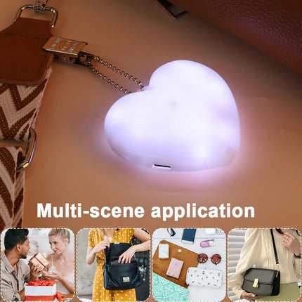 Keychain LED USB Heart - Shaped Night Light - Keychain - Reave Cat - Mad Fly Essentials
