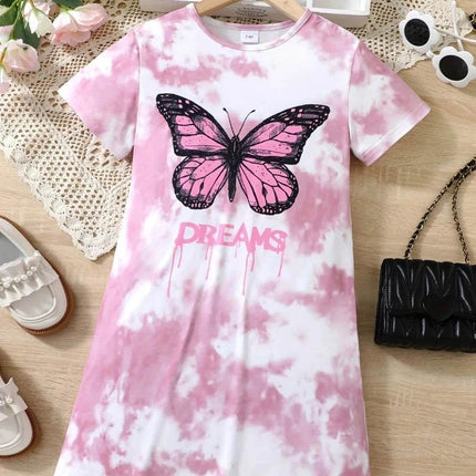 Kids 3 - 14Y 3D Butterfly Short Girl Party Dress - Party Dress - Bibihou - Mad Fly Essentials