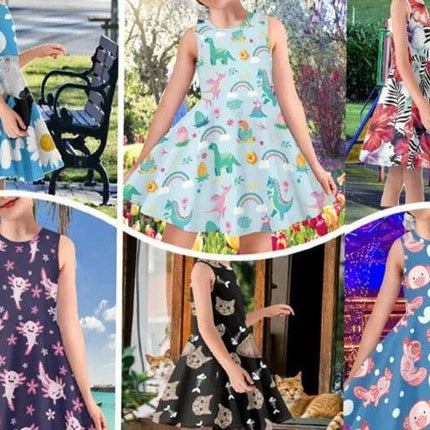 Kids 3 - 14Y 3D Butterfly Short Girl Party Dress - Party Dress - Bibihou - Mad Fly Essentials