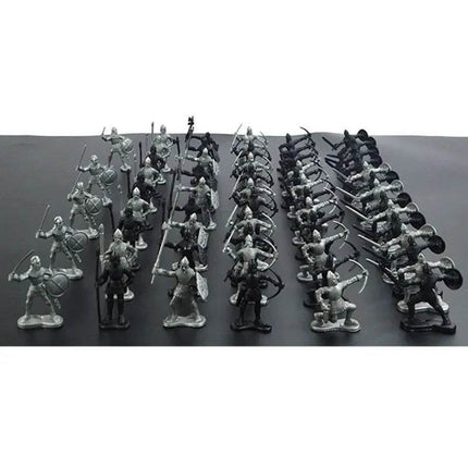 Kids 60pcs/set Medieval Soldier Figurine Warrior Activity Toys - Activity Toys - MagiDeal - Mad Fly Essentials