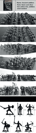 Kids 60pcs/set Medieval Soldier Figurine Warrior Activity Toys - Activity Toys - MagiDeal - Mad Fly Essentials