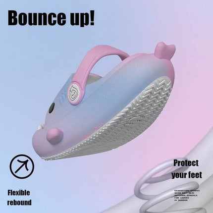 Kids Baby Girl Rainbow Shark Slippers - Slippers - Lorilury - Mad Fly Essentials