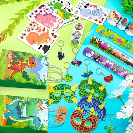 Party Essentials Supply Kit Kids Birthday Dinosaur 96pcs Party Favors - Party Favors - Party Essentials - Mad Fly Essentials