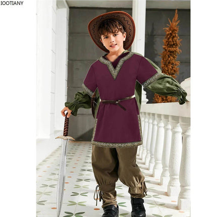 Kids Boy Medieval Viking Knight Pirate Tunic Costume - Costume - UUGOOX - Mad Fly Essentials