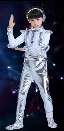 Kids Boy Robot White Silver Astronaut Costume - Costume - Costumes Plus - Mad Fly Essentials