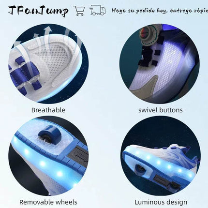 Boy Rock Roller Casual Sneakers Kids LED Shoes - Kids LED Shoes - TFanJump - Mad Fly Essentials