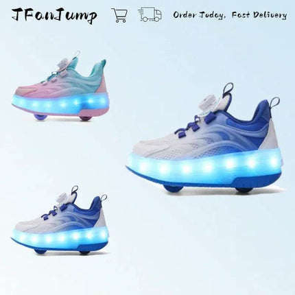 Boy Rock Roller Casual Sneakers Kids LED Shoes - Kids LED Shoes - TFanJump - Mad Fly Essentials