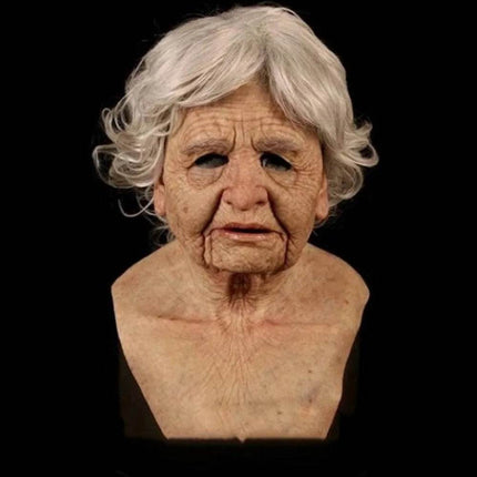 Kids Boys Funny Old Granny Grampa Costume Mask - Costume Mask - FCCEMC - Mad Fly Essentials