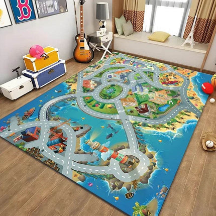 Kids Cartoon Playmat Traffic System Learning Activity Toys - Activity Toys - Kid Essentials - Mad Fly Essentials