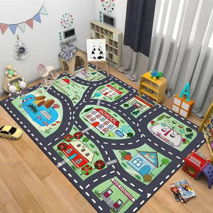 Kids Highway Simulated City Traffic Playmat Activity Toys - Activity Toys - LOUSIDREAM - Mad Fly Essentials