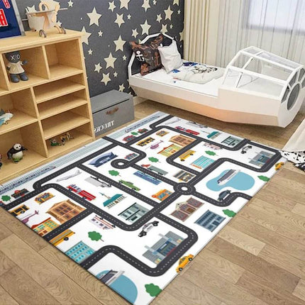 Kids Highway Simulated City Traffic Playmat Activity Toys - Activity Toys - LOUSIDREAM - Mad Fly Essentials