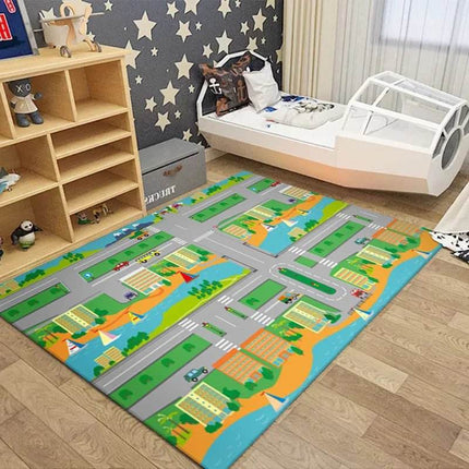 Kids Highway Simulated City Traffic Playmat Activity Toys - Activity Toys - LOUSIDREAM - Mad Fly Essentials