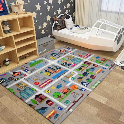 Kids Highway Simulated City Traffic Playmat Activity Toys - Activity Toys - LOUSIDREAM - Mad Fly Essentials