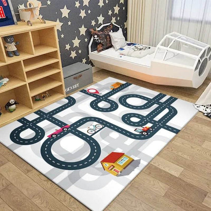 Kids Highway Simulated City Traffic Playmat Activity Toys - Activity Toys - LOUSIDREAM - Mad Fly Essentials
