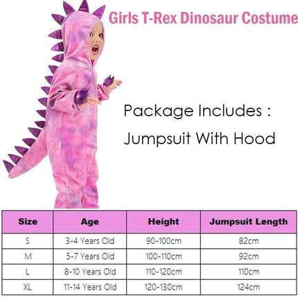 Kids Dinosaur Pink Green T - Rex Costume - Costume - Anonymity - Mad Fly Essentials