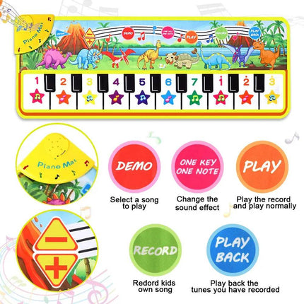 Kids Dinosaur Sounds Musical Keyboard Mat Activity Toys - Activity Toys - Coolplay - Mad Fly Essentials
