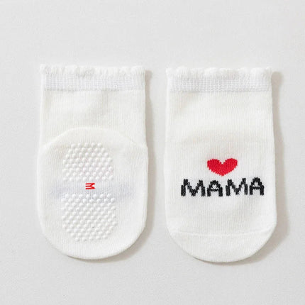 Kids Footwear 4p Love Mama Papa Baby Socks - Kids Footwear - SheCute - Mad Fly Essentials