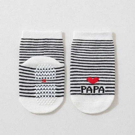 Kids Footwear 4p Love Mama Papa Baby Socks - Kids Footwear - SheCute - Mad Fly Essentials