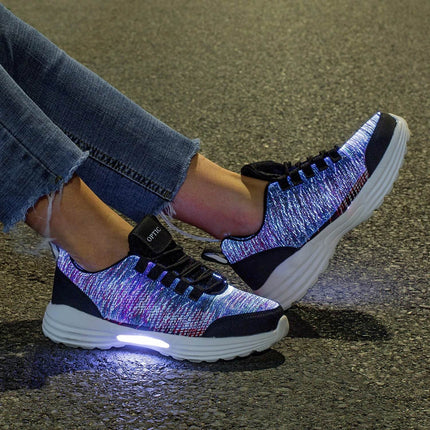 Girl Fiber Optic Sneaker Kids LED Shoes - Mad Fly Essentials