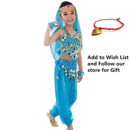 Kids Girls Belly Dancing Costume Outfits - Mad Fly Essentials