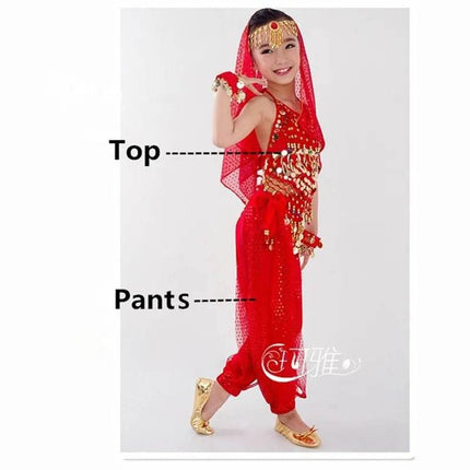 Kids Girls Belly Dancing Costume Outfits - Mad Fly Essentials