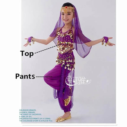Kids Girls Belly Dancing Costume Outfits - Mad Fly Essentials