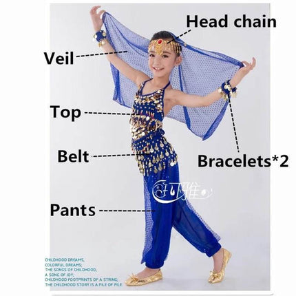 Kids Girls Belly Dancing Costume Outfits - Mad Fly Essentials