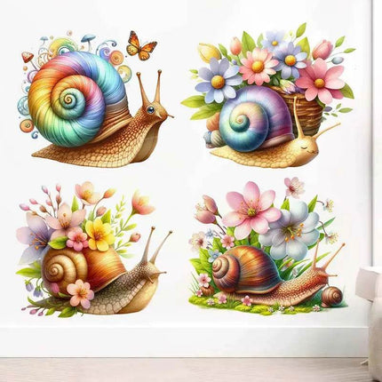 Kids Girls Room Snail Animal 3D Wall Sticker - 3D Wall Sticker - ZOOYOO - Mad Fly Essentials