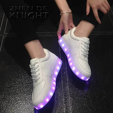 Capsella Kids Girl Footwear Luminous Rechargeable USB Sneakers Kids LED Shoes - Kids LED Shoes - CAPSELLA KIDS - Mad Fly Essentials