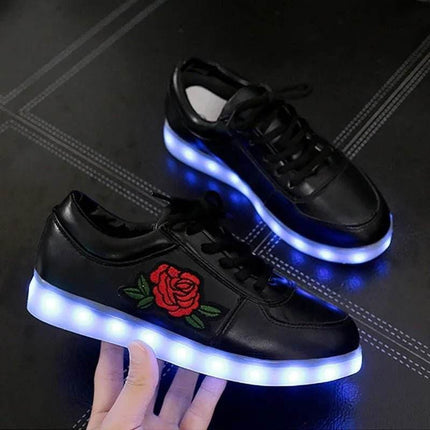 Capsella Kids Girl Footwear Luminous Rechargeable USB Sneakers Kids LED Shoes - Kids LED Shoes - CAPSELLA KIDS - Mad Fly Essentials