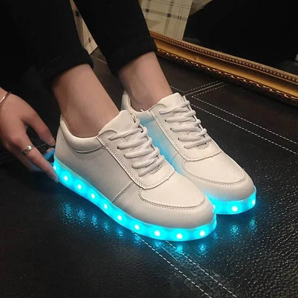 Capsella Kids Girl Footwear Luminous Rechargeable USB Sneakers Kids LED Shoes - Kids LED Shoes - CAPSELLA KIDS - Mad Fly Essentials