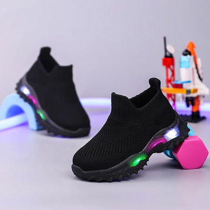 Kids LED Shoes Baby Girl Mesh Sport Sneakers - Kids LED Shoes - EALSQN - Mad Fly Essentials