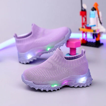 Kids LED Shoes Baby Girl Mesh Sport Sneakers - Kids LED Shoes - EALSQN - Mad Fly Essentials