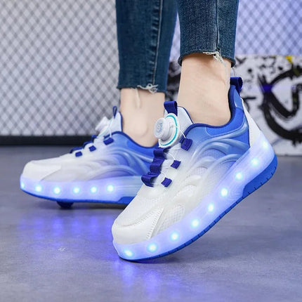 Kids LED Shoes Boy Rock Roller Casual Sneakers - Kids LED Shoes - TFanJump - Mad Fly Essentials